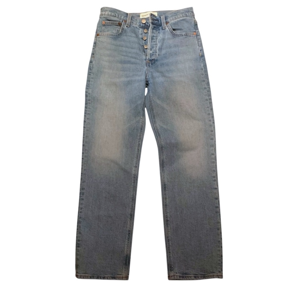 Aritzia Denim Forum Arlo Hi-rise Straight Leg Ankle Length Blue Jeans Size 27 - Picture 6 of 13